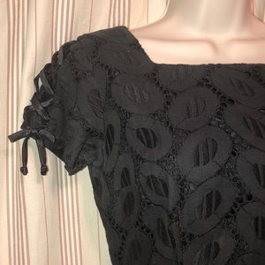 Vintage Black Iolite Dress Lined- Sexy 1960’s